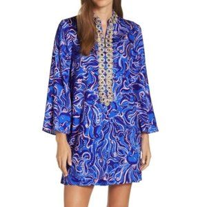 LILLY PULITZER GRACELYNN BLUE DRESS TUNIC 8